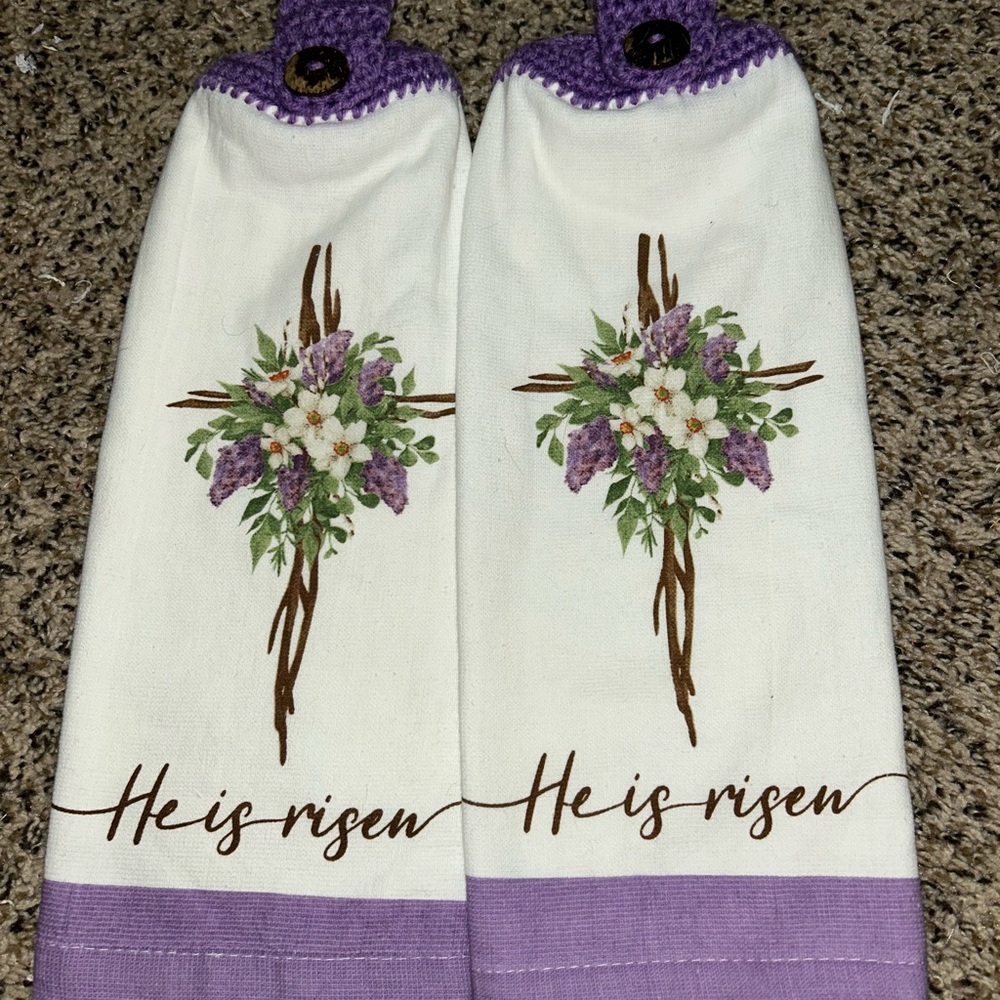 Cross Easter Hanging Towel Set